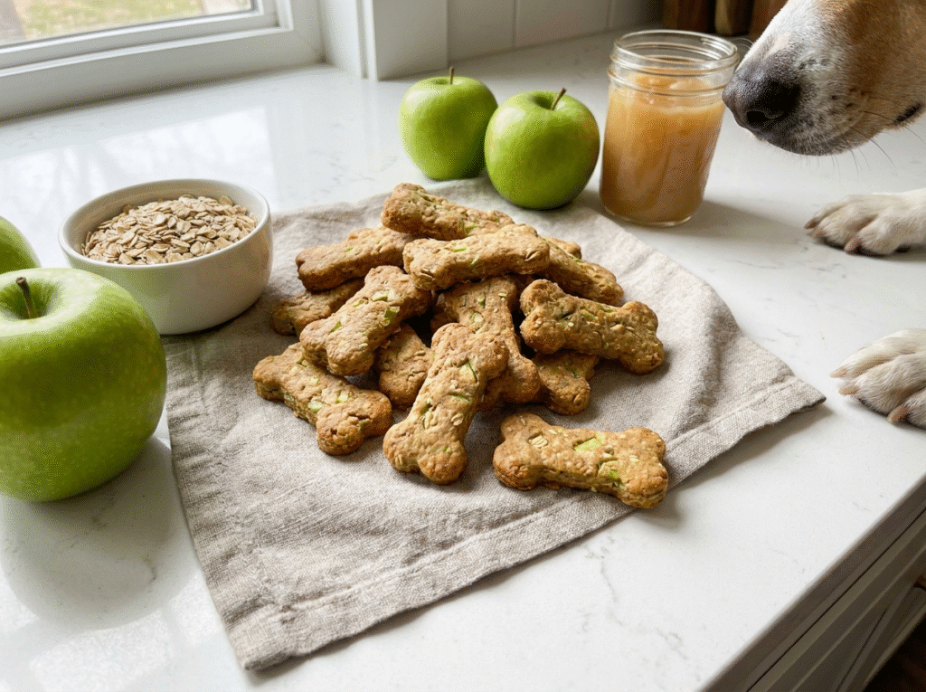 Homemade Green Apple Dog Treats image