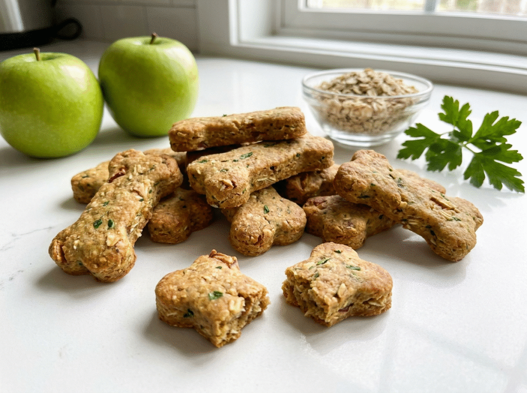 Homemade Green Apple Dog Treats image
